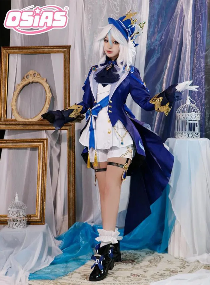 OSIAS Genshin Impact Cosplay Furina White Shape Costume Set (S): Amazon.de: Toys