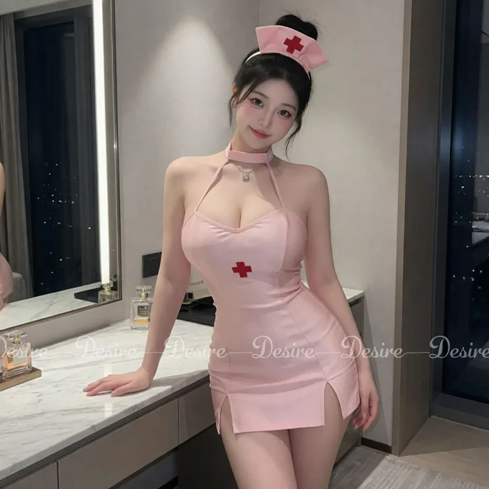 Bộ đồ ngủ Cosplay y tá đầy đủ phụ kiện sexy gợi cảm DESIRE VN-8808