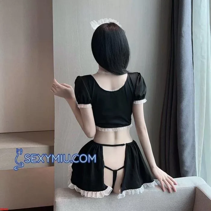 Bộ đồ cosplay hầu gái nơ ngực Sexy Miu - SM050