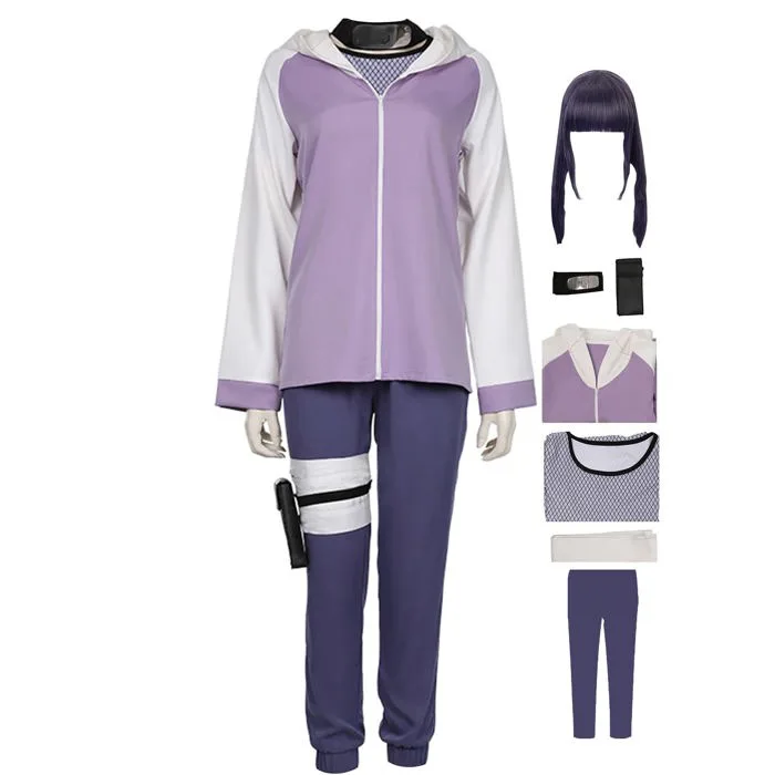 Mua EROOLU Hinata Hyuga Cosplay Costume with Wig Hinata Cosplay Hoodie for Women Halloween Uniform Set trên Amazon Mỹ chính hãng 2026 | Fado