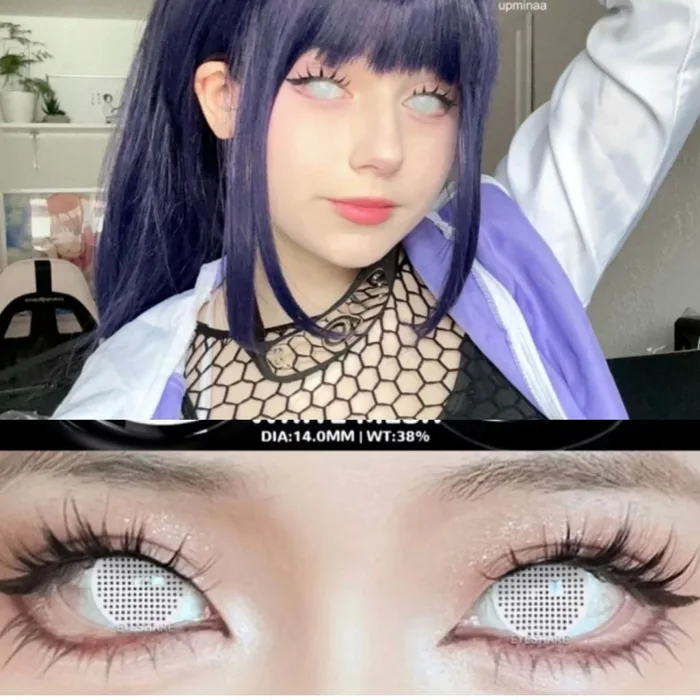 [Sẵn] Lens lưới Mesh cosplay Hinata/Rizu/Ino - Kính Áp Tròng hóa trang màu đỏ, tím, vàng, xanh [Miu Cosplay]