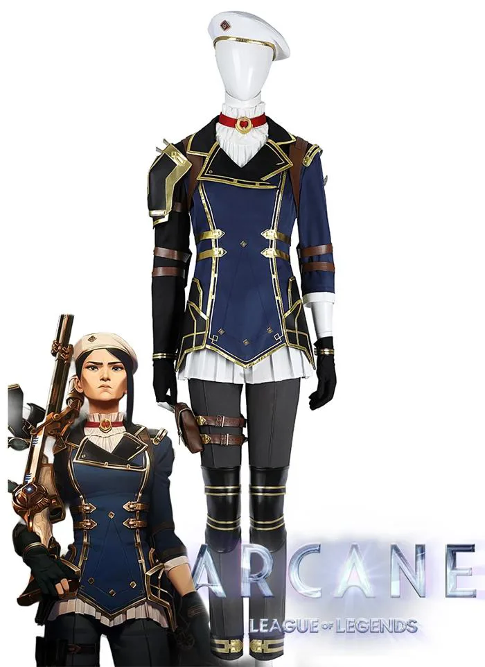 Arcane: League of Legends LOL Caitlyn Kiramman Cosplay Costume Outfit
