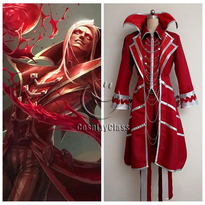 League of Legends LOL Vladimir The Crimson Reaper Cosplay Costume - CosplayClass