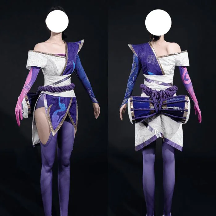 Limited Stock】Rolecosplay LOL Spirit Blossom Akali Cosplay Costume