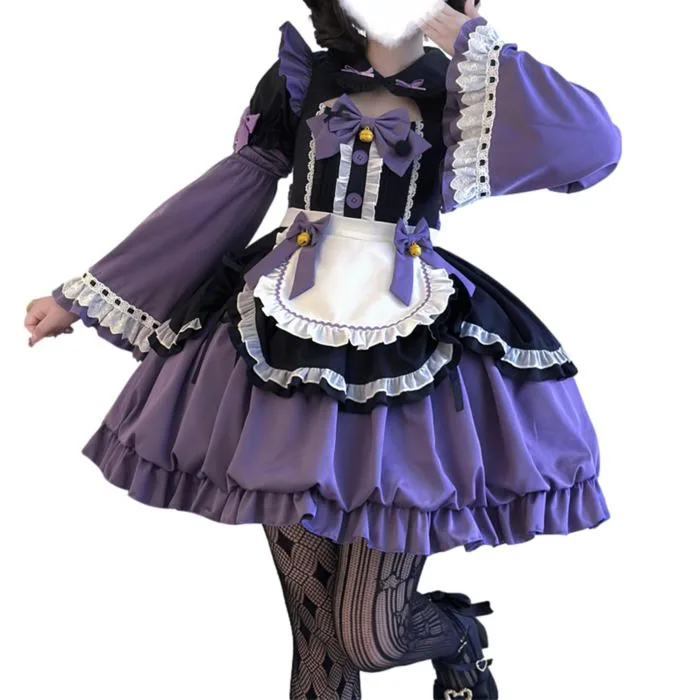 Mua Cuteighteen Teens Lolita Princess Dress Girls Kawaii Bow Decor Apron Maid Outfit Fancy Anime Party Cosplay Costume trên Amazon Mỹ chính hãng 2026 | Fado