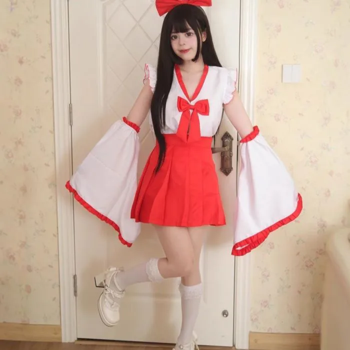 Trang phục miko cỡ lớn Halloween cosplay anime loli đầy đủ dễ thương | Shopee Việt Nam