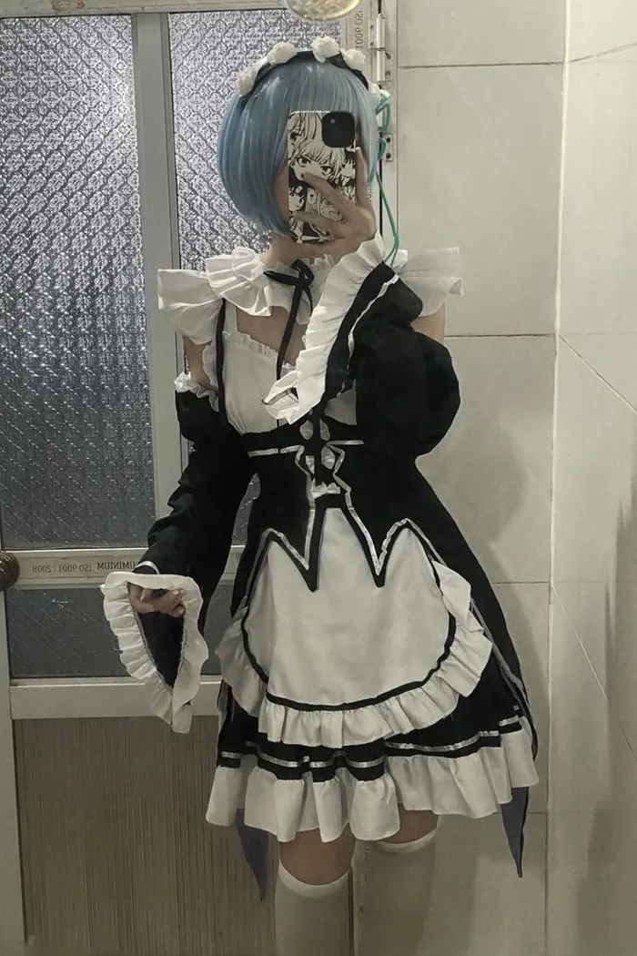 Cosplay hầu gái anime | Ảnh hầu gái cosplay, Vẽ đồ hầu gái, Đầm lolita