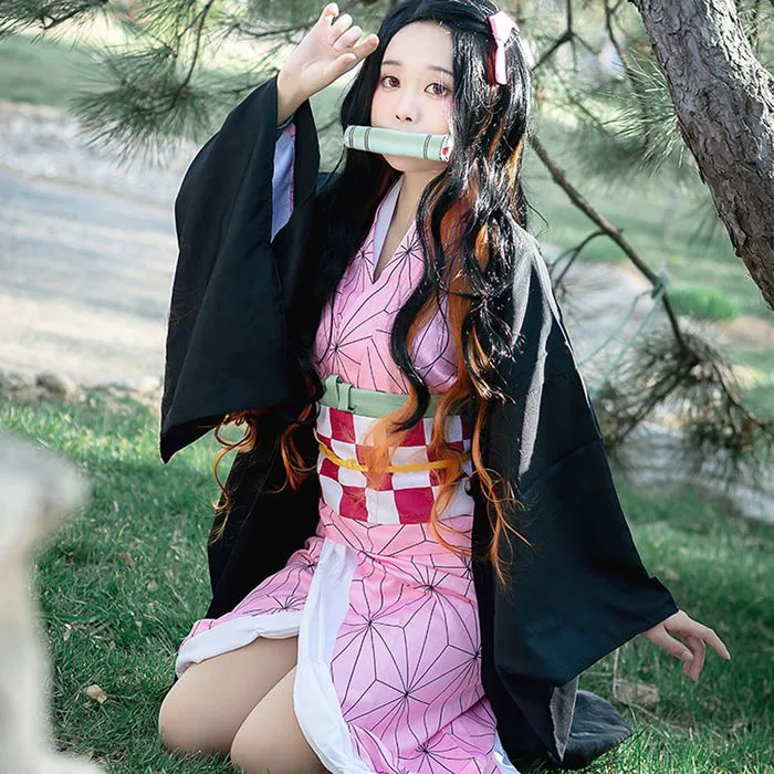 Mua Alaiyaky Nezuko Cosplay Kostüm für Kinder Nezuko Kimono Cosplay Halloween Outfit Anime Mantel Kostüm Erwachsene (Large, Cosplay 2) trên Amazon Đức chính hãng 2026 | Fado