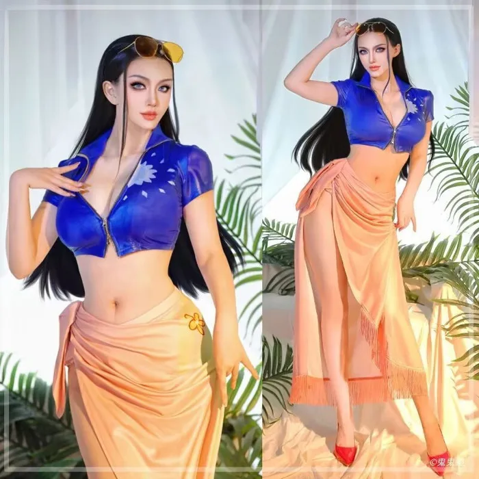 Kimono cosplay Nico Robin One Piece - Bộ trang phục hóa trang dành cho  người lớn