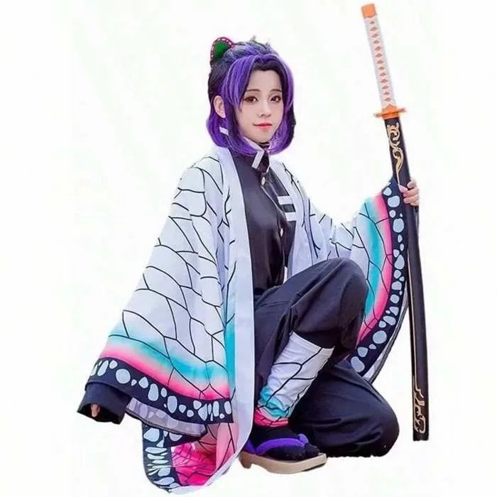 Halloween Kimetsu No Yaiba Shinobu Cosplay Costumes Japanese Anime Drama  Performance Clothing Women's Clothing | SHEIN