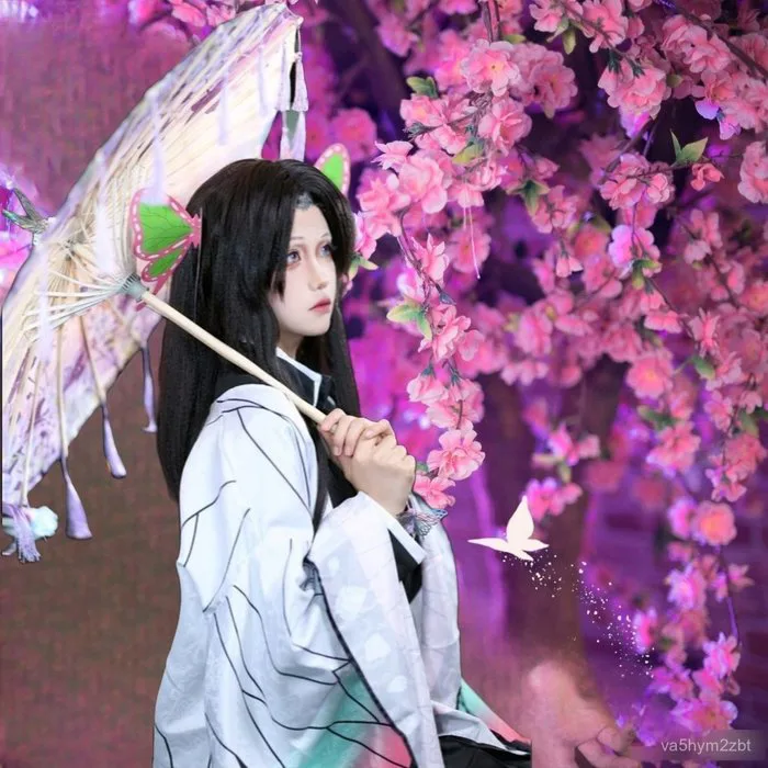 Trang phục cosplay Kochou Shinobu anime Thanh gươm diệt quỷ bộ kimono nhật  bản nữ hóa trang nhân vật có sẵn