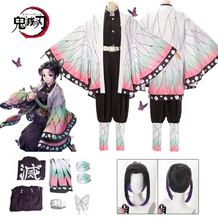 Trang phục cosplay Kochou Shinobu Anime, áo khoác Demon Slayer, bộ đồ, tóc  giả, lễ hội Halloween cho trẻ em và người lớn - Trung Quốc Anime y sơ đồ  hình hành