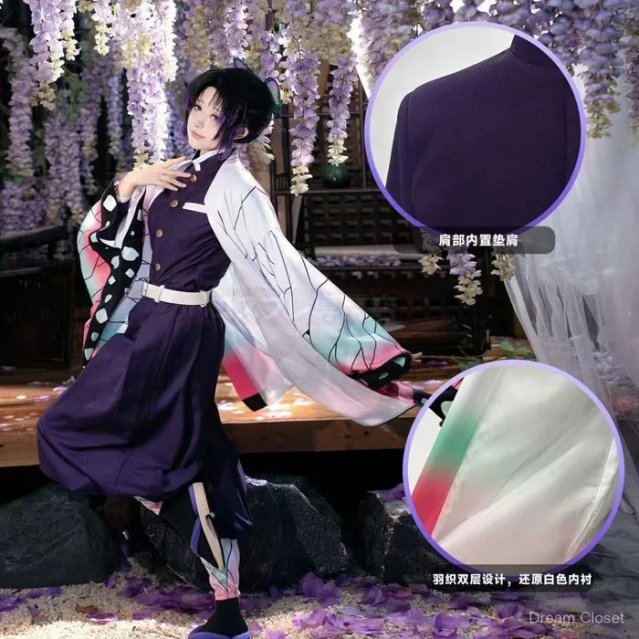 Trang phục cosplay Kimetsu no Yaiba Kochou Shinobu full set anime nữ đẹp |  Shopee Việt Nam