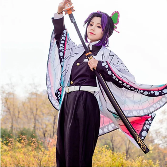 Kochou Shinobu Cosplay Demon Slayer Trang Phục Hóa Trang Anime Shinobu  Haori Tóc Giả Kimono Đồng Phục Áo Khoác Cho Người Phụ Nữ Halloween Trang  Phục ...