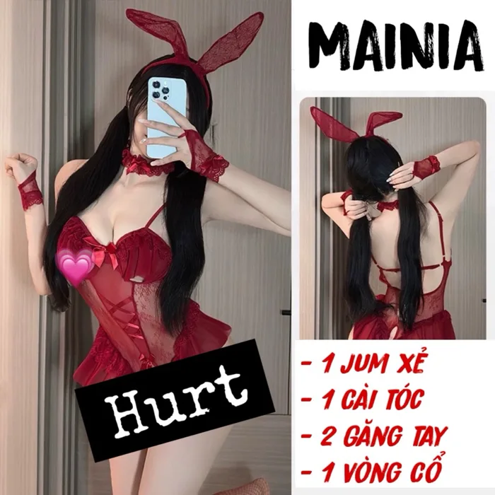 Full Size 40-75Kg ] Set 4 Món Cosplay Thỏ Trắng Cao Cấp T222 MAINIA STORE | Shopee Việt Nam