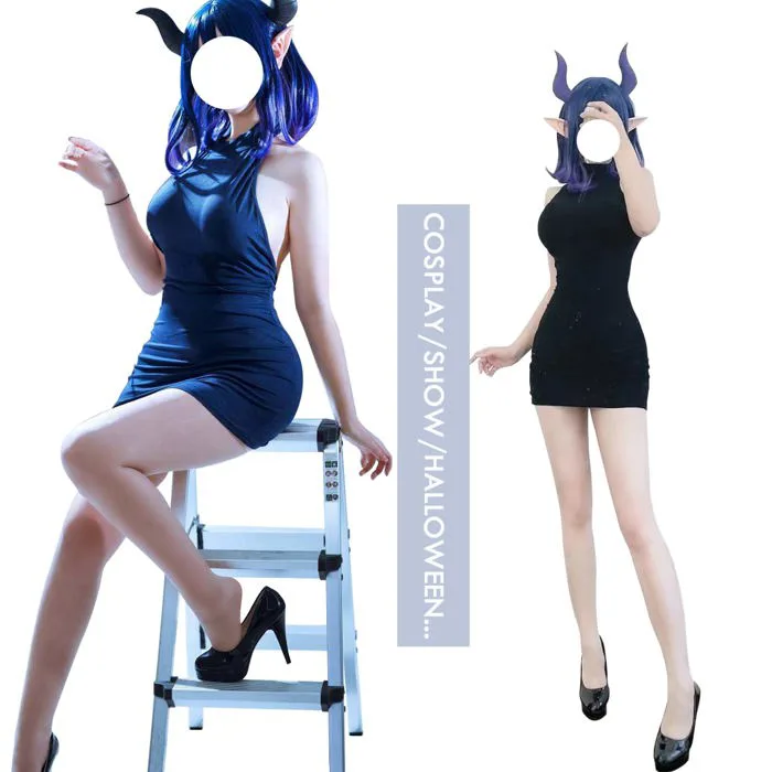 Mua AAHERI Vermeil in Gold Cosplay Costume, Demon Vermeil Black Backless  Bodysuit Dress, Halloween Dressup for Women trên Amazon Mỹ chính hãng 2026  | Fado