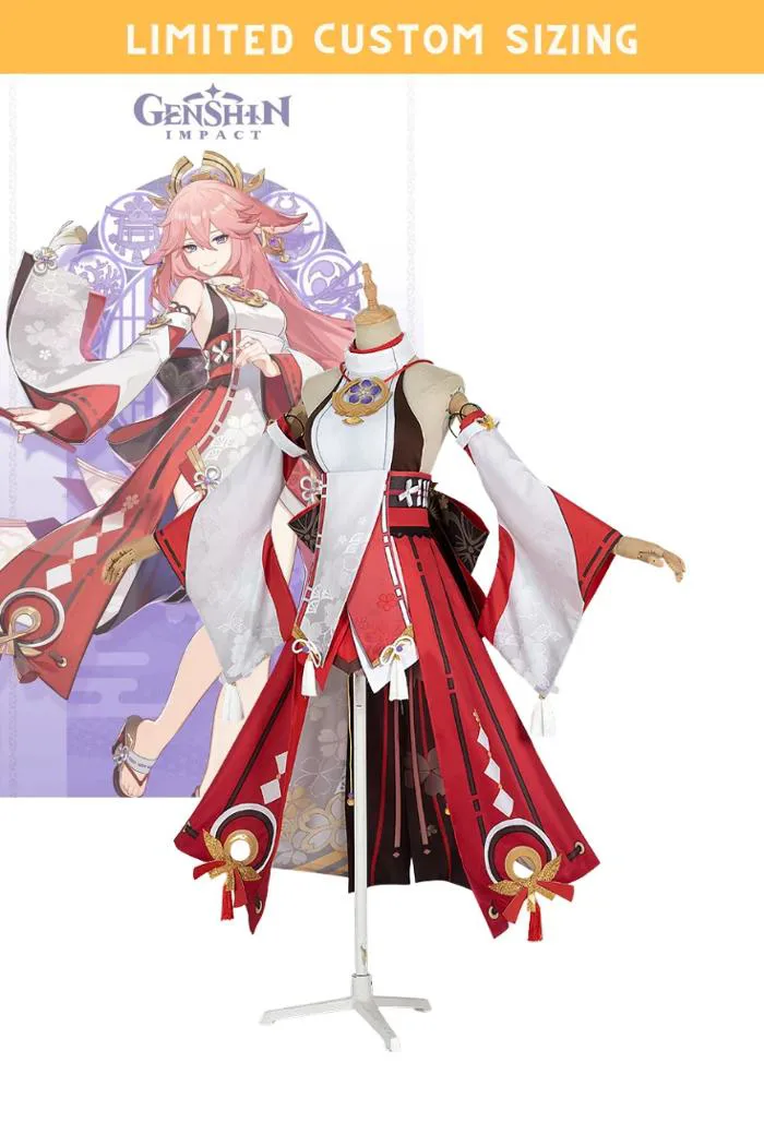 Genshin Impact Yae Miko Limited Custom Sizing Cosplay Costume – Cosrea Cosplay