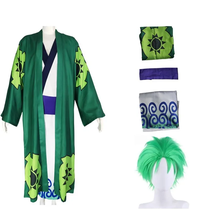 (Có Sẵn) Trang phục Cosplay Roronoa Zoro trong Onepiece Arc Wano Quốc cực ngầu lòi phù hợp cosplay hóa trang Halloween