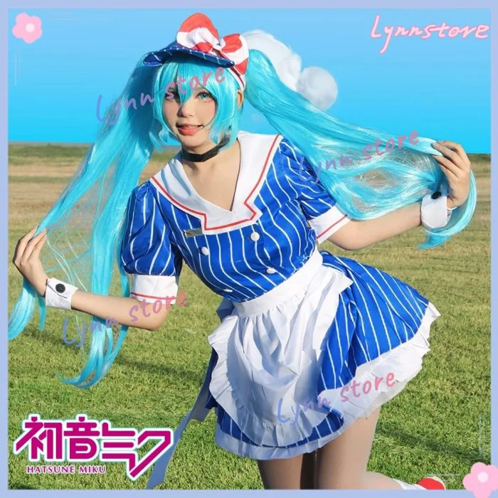 XS-3XL HATSUNE MIKU Anime Cosplay Trang Phục MESMERIZER MIKU Đồng Phục Váy Tóc Giả Phụ Kiện Trọn Bộ
