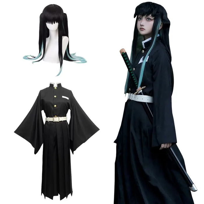 Mua Fiamll Zenitsu Cosplay Costume Tomioka Giyuu Cosplay Outfit Demon Slayer Anime Costume Halloween Cosplay Kimono Outfit, black-tokitou muichirou, XL trên Amazon Anh chính hãng 2026 | Fado