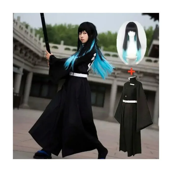 Exclusive Limited Edition】 Cosplay Costume Anime Demon Slayer Cosplay Kimetsu No Yaiba Kisatsutai Wig Halloween Party Clothes | Lazada Việt Nam