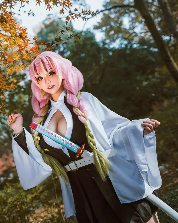NSPSTT Mitsuri Cosplay for Demon Slayer Mitsuri Full Set Kanroji Kimono Costume Kanroji Anime Outfit for Halloween, Kanroji Mitsuri : Amazon.de: Toys