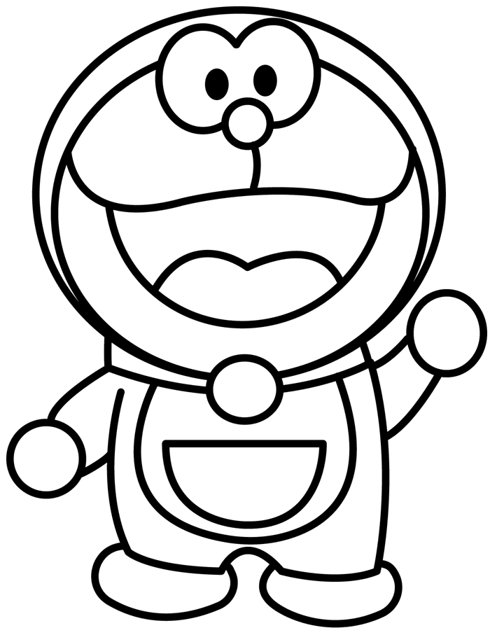 Doraemon chibi | trang tô màu miễn phí để in