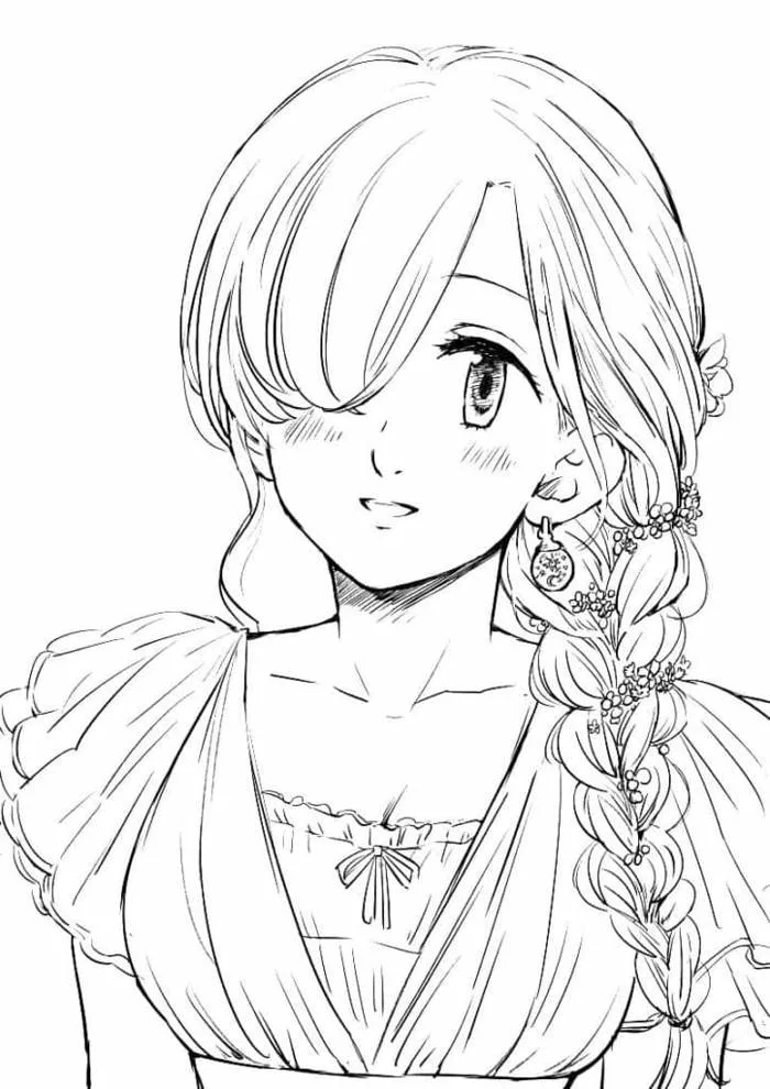 Elizabeth Liones coloring page - Download, Print or Color Online for Free