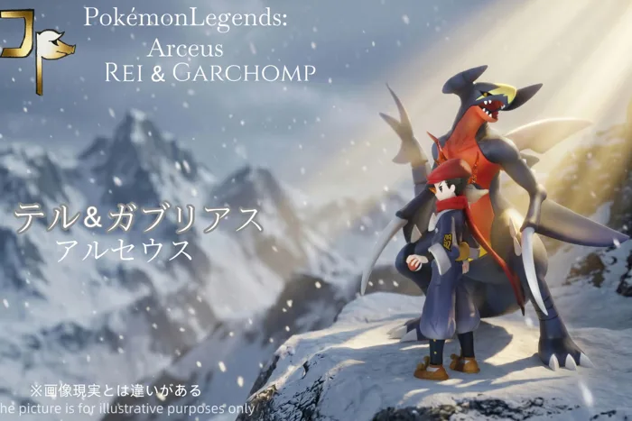 Mô hình Pokemon Rei & Garchomp 1/20 JP Studio - Nguyên Ngọc Figure