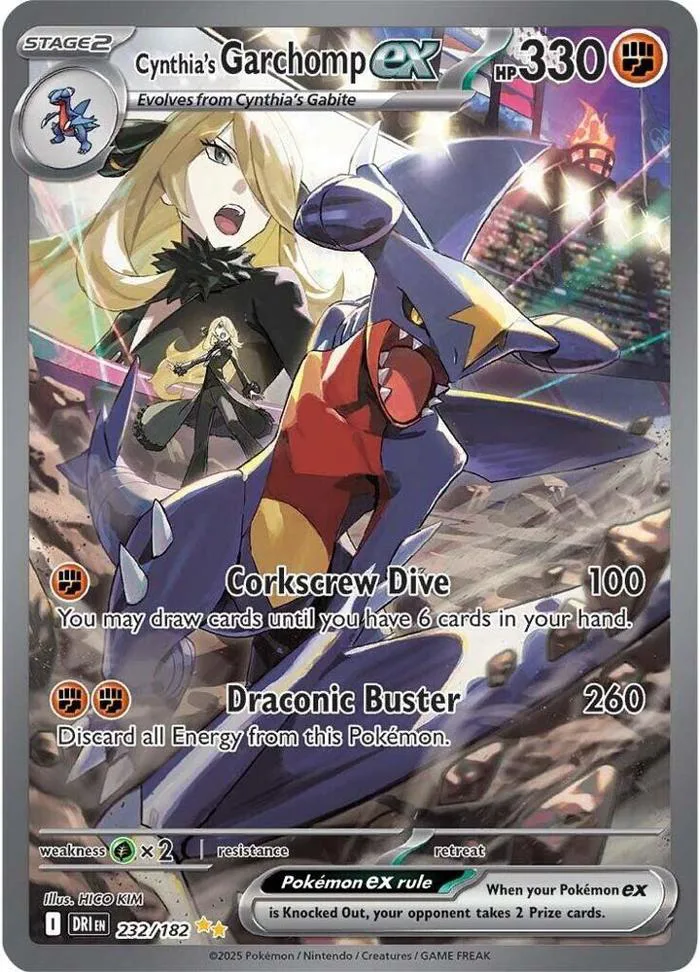 Cynthia's Garchomp ex - 232/182 - SV10: Destined Rivals - Pokemon - TCGplayer.com