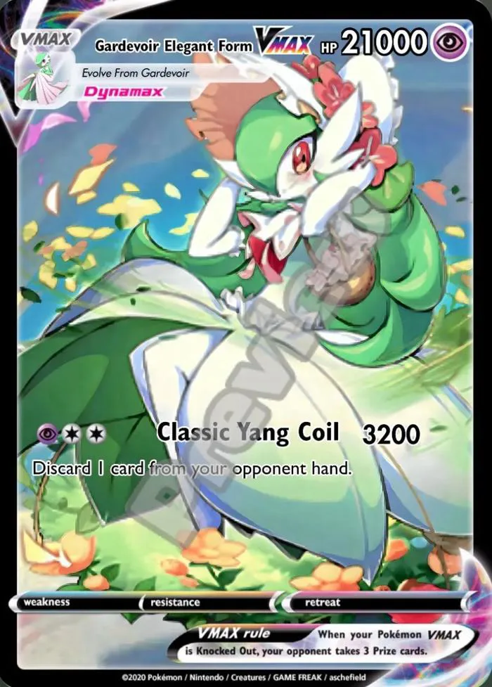Gardevoir Elegant Form VMAX pokemon card