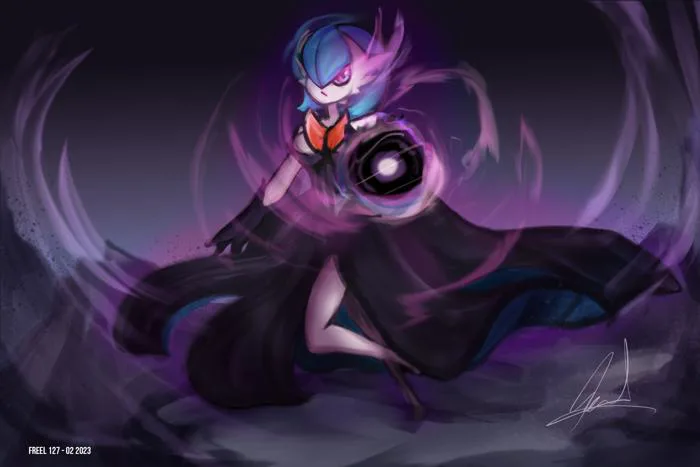 Mega Gardevoir bóng, đẹp nhất luôn (fan art của mình) : r/pokemon