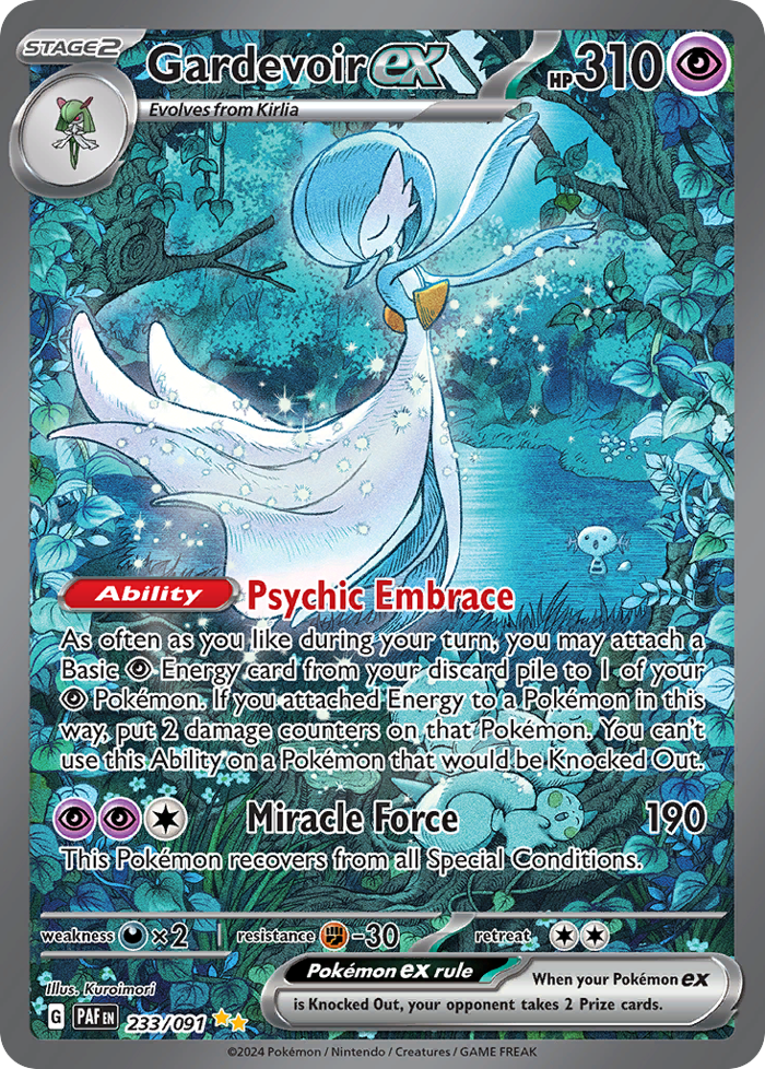 Gardevoir ex - Paldean Fates #233 Price & Value ($172.59) | PokeScope