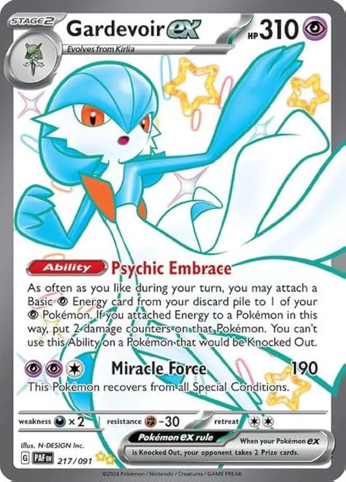 Pokemon – Gardevoir 217/091 – Paldean Fates – Full Art – Ultra Rare : Amazon.ae: Toys