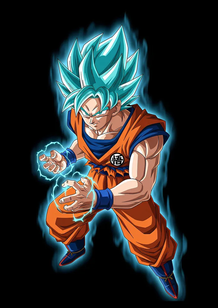 T-shirt Goku: Super Saiyan Blue Power Unleashed | Tips for original gifts |  Europosters