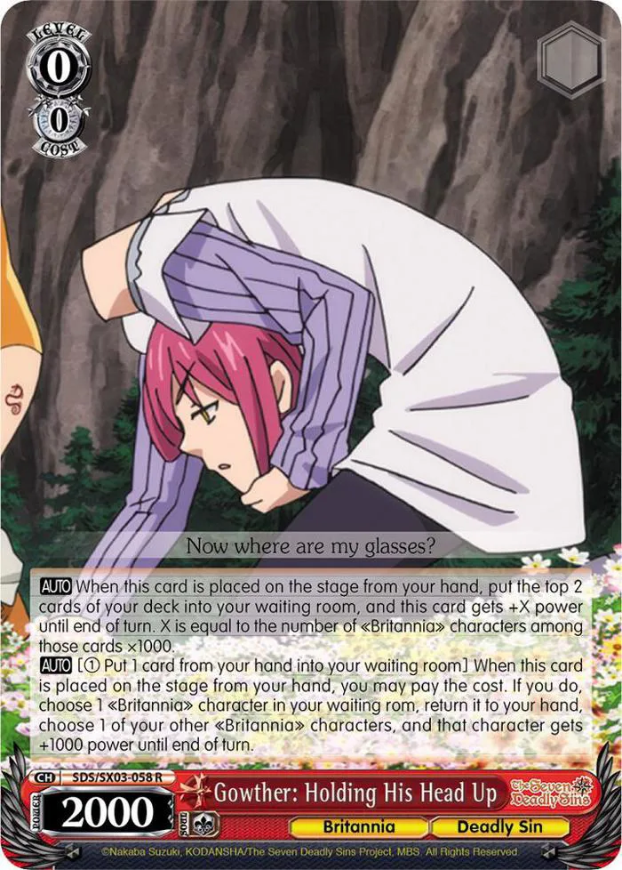 Gowther: Holding His Head Up - The Seven Deadly Sins - Weiss Schwarz - TCGplayer.com