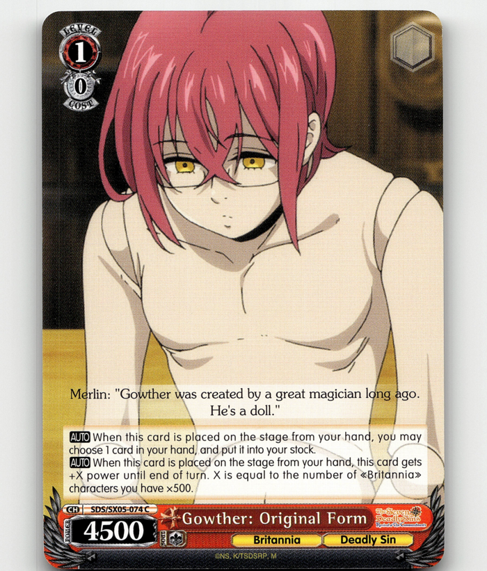 Weiss Gowther: Original Form - The Seven Deadly Sins