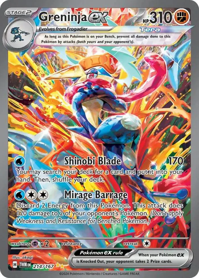 Greninja ex 214/167 — Twilight Masquerade | Cardrake