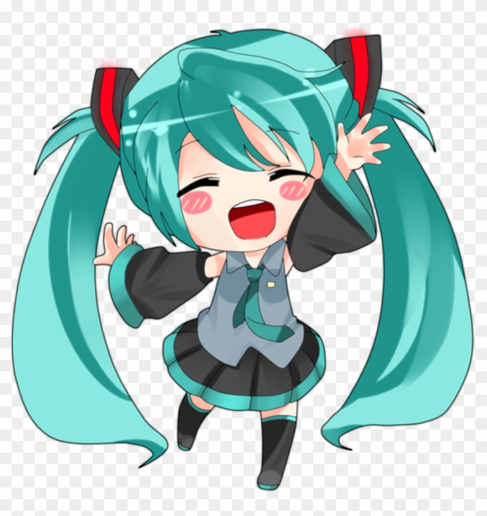 Hatsune Miku Chibi By Kmiluanime On Deviantart - Hatsune Miku Chibi - Free Transparent PNG Clipart Images Download