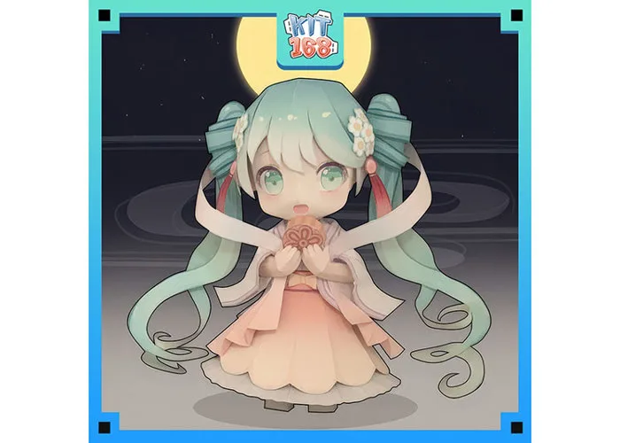 Chibi Hatsune Miku Moon - Vocaloid - Kit168 - Shop Đồ Chơi Mô Hình Giấy Papercraft Toy