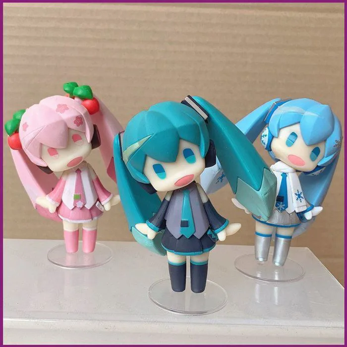 YT4 Hatsune Miku Hình Sakura Snow Miku Chibi Anime Để Bàn Trang Trí Quà Tặng | Shopee Việt Nam
