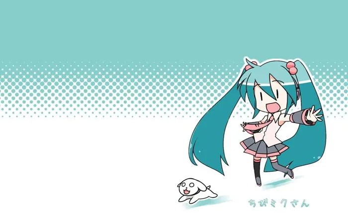Chibi Hatsune Miku Wallpapers - Top Free Chibi Hatsune Miku Backgrounds - WallpaperAccess