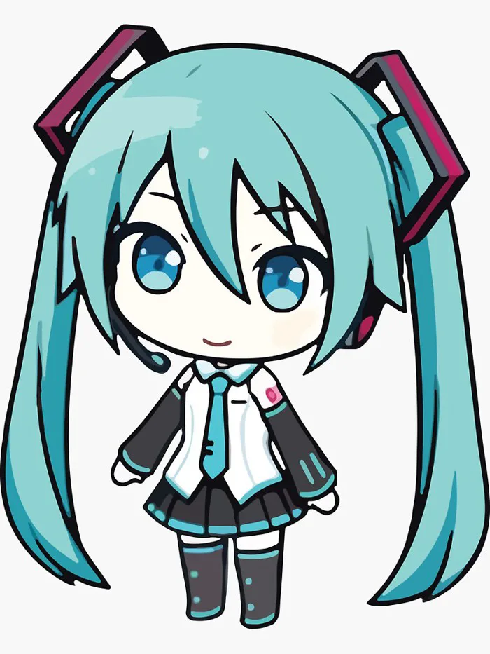 Kawaii Miku Hatsune Chibi