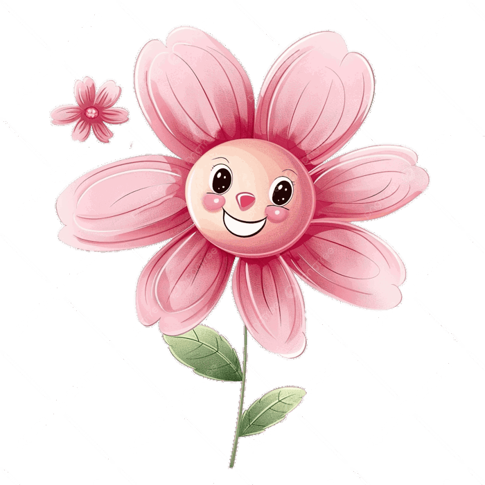 Hình ảnh Nhân Vật Hoạt Hình Dễ Thương Với Bông Hoa Màu Hồng PNG , Nhân Vật Hoạt Hình, Hoa Hồng, Nụ Cười PNG trong suốt và Vector để tải xuống miễn