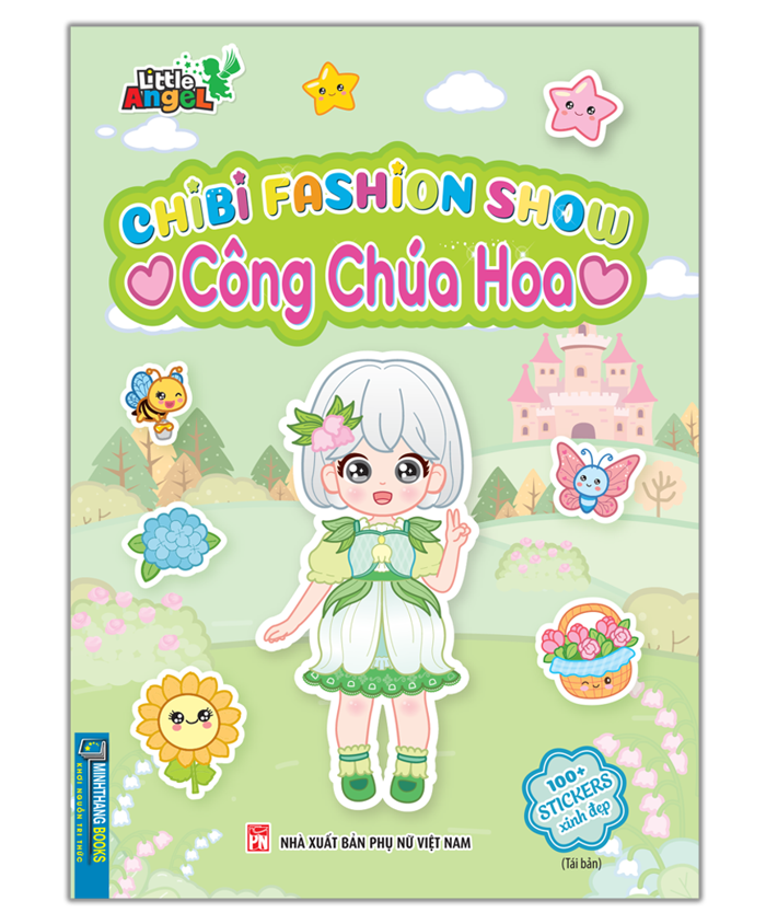 sách dán hình , sticker , bóc dán ngộ nghĩnh , sách hay , chibi fashion show , nhà sách minh thắng , công chúa
