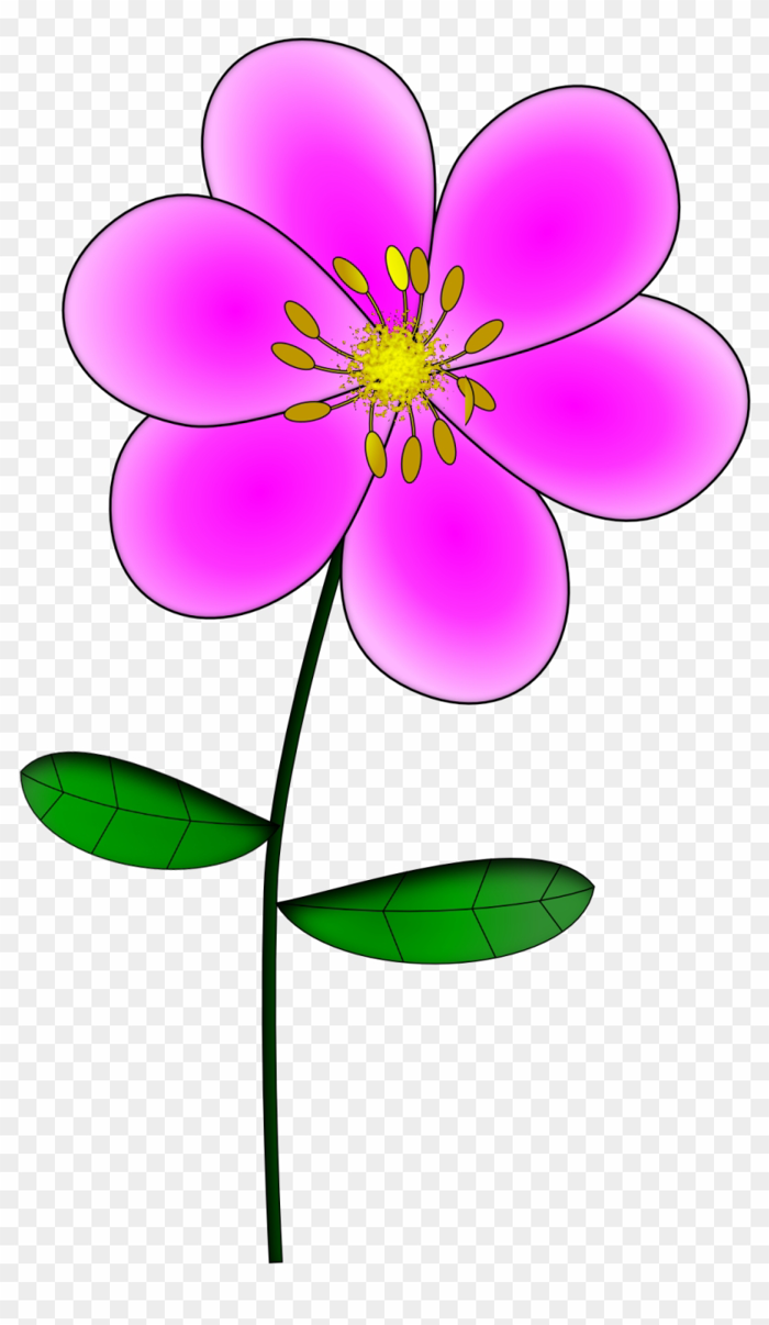 Flowers For Purple Hawaiian Flowers Clip Art Hanslodge - Hình Bông Hoa Nhỏ - Free Transparent PNG Clipart Images Download