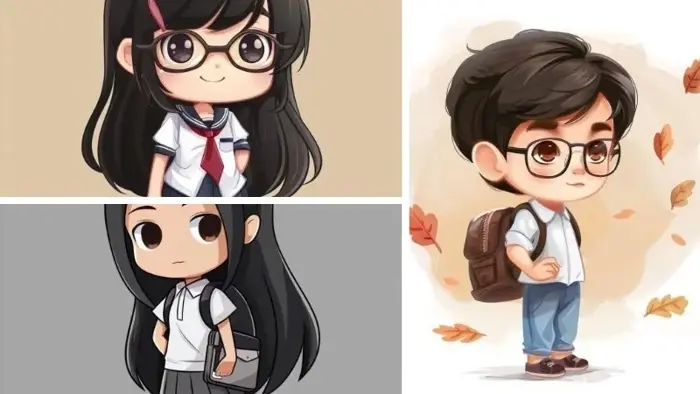Bộ ảnh học sinh chibi dễ thương gợi nhớ tuổi học trò Bộ ảnh học sinh chibi dễ thương gợi nhớ tuổi học trò