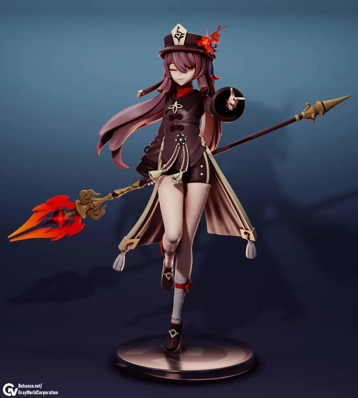 Hu Tao - Genshin Impact 3D Model by Gray World Corporation