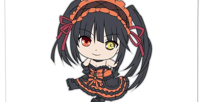 Kurumi Tokisaki Chibi Large Mouse Pad - Large Mouse Pad | Nurd Tyme — Nurdtyme LLC