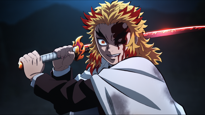 Epic HD Wallpaper: Kyojuro Rengoku from Demon Slayer - Fiery Anime Legend | 1920x1083 | Wallpaper Abyss